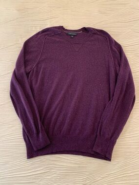 Banana Republic Purple Wool Blend Crewneck Sweater, size Large